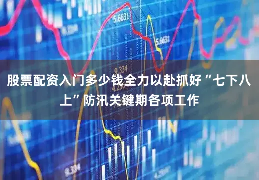 股票配资入门多少钱全力以赴抓好“七下八上”防汛关键期各项工作